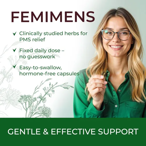 Miniatura 7 de FEMIMENS - Suplemento de apoyo para el síndrome premenstrual para mujeres - Alivio del síndrome premenstrual para mujeres y alivio de calambres