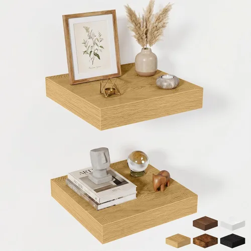 Miniatura 81 de Estantes flotantes de 48 pulgadas para pared, estante de chimenea de 10 pulgadas de profundidad, estantes flotantes de madera para pared, estantes