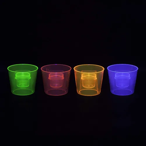 Miniatura 5 de Party Essentials Vasos bombarderos de plástico duro de 4 onzas, neón surtidos, 12