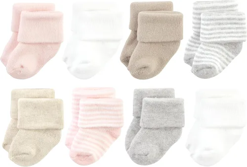 Miniatura 113 de Hudson Baby - Calcetines de algodón para bebés recién nacidos y Terry para niñas bebés