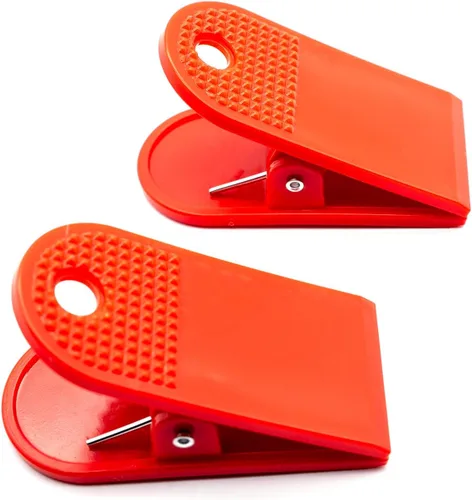 Clip de interruptor de seguridad para cinta de correr, cordón de repuesto para cinta de correr, clip de plástico con resorte, clip para boletos, Rojo