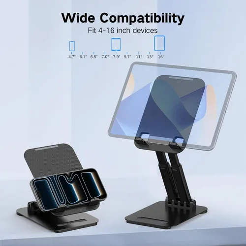 Miniatura 6 de Soporte para tableta Tonmom para iPad, soporte para tableta ajustable para escritorio, soporte para monitor portátil plegable compatible