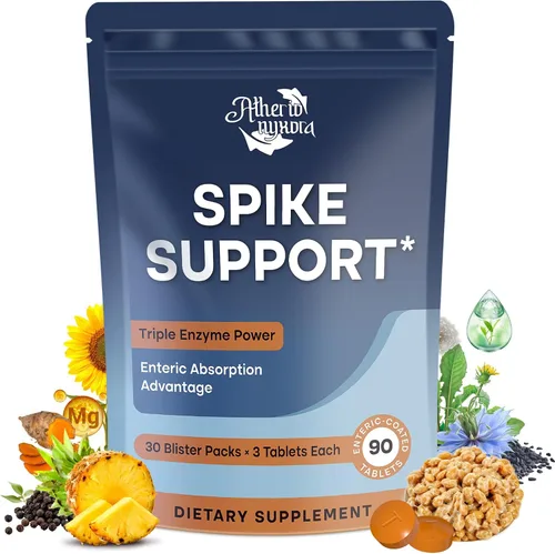 Spike Detox – Suplemento de Nattokinase 10,000 FU con Serrapeptasa 18,000 SPU y Bromelina 800 GDU – Fórmula multienzimática sistémica 3-en-1 para el