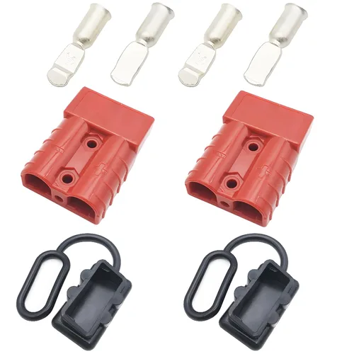 Miniatura 7 de CESFONJER Conector de batería de 50 A, kit de conector de desconexión rápida de batería, se adapta a cable de 6 a 10 AWG, para automóvil