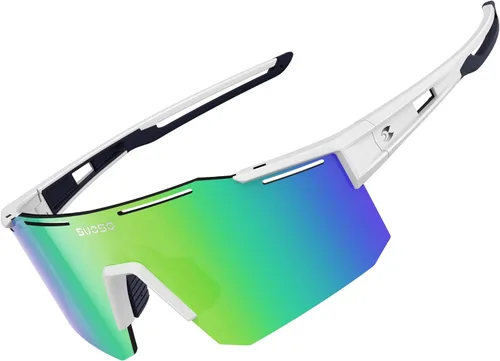 Miniatura 10 de suoso Gafas de sol deportivas de ciclismo para hombre: gafas de sol polarizadas ligeras con protección UV para jóvenes, béisbol, softbol, correr