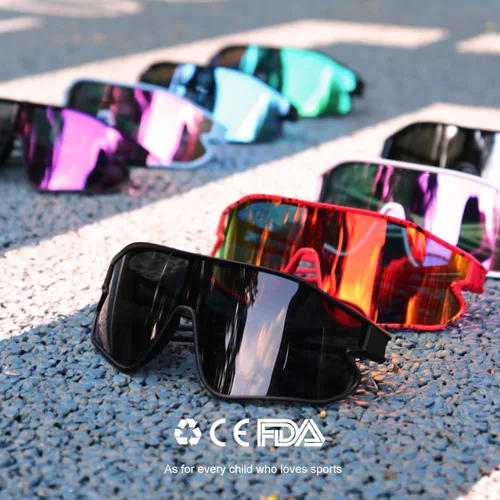 Miniatura 35 de Lentes de sol para niños, lentes de sol de béisbol juveniles, polarizados, deportivos, ciclismo, para niños y niñas, marco ligero