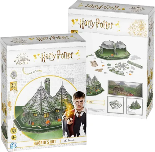 Miniatura 4 de University Games 08482 Harry Potter Hagrid's Hut Rompecabezas 3D