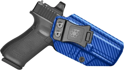 Miniatura 16 de Amberide IWB Kydex Holster for Glock 17/22 / 31/34 Gen 1-5, Concealed Carry, MOS and Non-MOS Options Available, Adjustable Cant, Posi-Click Fibra