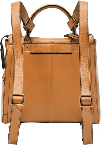 Miniatura 2 de Fossil Parker - Mini mochila de cuero para mujer, Camello
