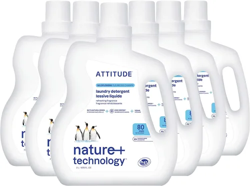 Miniatura 11 de ATTITUDE Repuesto de detergente líquido para ropa, verificado por EWG, compatible con HE, a base de plantas y vegano, jabón natural para lavandería
