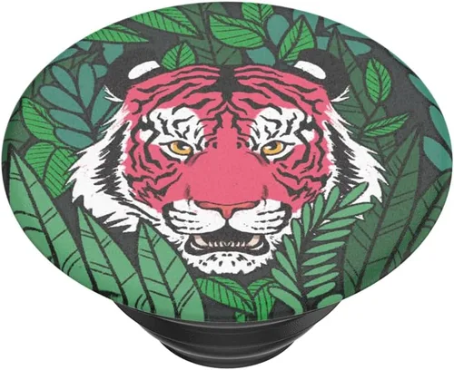 Miniatura 5 de PopSockets - Agarre para teléfono con soporte expandible, Animal PopGrip - Wild Tiger