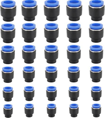 Miniatura 4 de 20 piezas Tapón Neumático Estilo Tapa de 1/2 pulgada, Accesorio de Conexión Rápida para tubo neumático de 1/2 pulgada y accesorios neumáticos