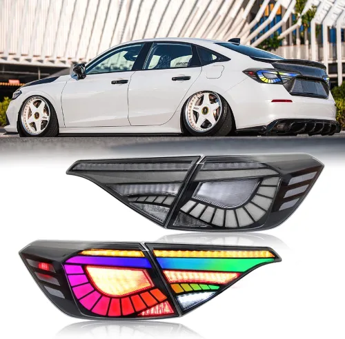 Miniatura 16 de T T-ABC Nuevas luces compatibles con Honda Civic 2006-2026, LX EX EXL Sport Touring Type R, lámpara híbrida de 8ª 10ª generación Accesorios