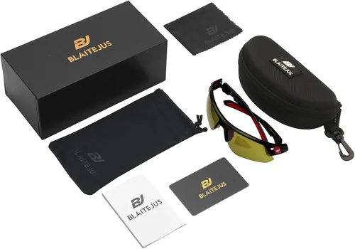 Miniatura 7 de Gafas de sol de golf para hombres y mujeres, gafas de sol deportivas sin montura con protección UV400 Bj01/Marco Negro Lente Verde