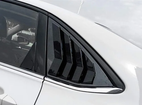 Miniatura 7 de ITrims Accesorios de coche para Volkswagen Jetta MK7 2019 2020 - Rejillas de ventana lateral de automóvil, cubierta de ventilación, obturador, Fibra