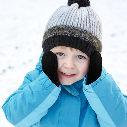 Miniatura 85 de ONESING 5 pares de guantes de invierno negros para bebés y niñas - Guantes cálidos para recién nacidos