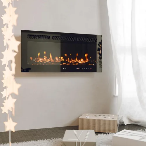Miniatura 5 de Clihome Chimenea eléctrica de 36 pulgadas, para chimenea eléctrica, calentador de chimenea eléctrica, decoración de chimenea, calentador de chimenea