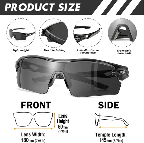 Miniatura 2 de Paquete de 6 lentes de seguridad, ANSI Z87.1+gafas protectoras UV, resistentes a los impactos y antiarañazos, para hombres y mujeres