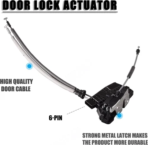 Miniatura 3 de Actuador de cerradura de puerta delantera izquierda compatible con Hyundai Elantra Sedan 2017-2020 Reemplazar la cerradura de la puerta del lado