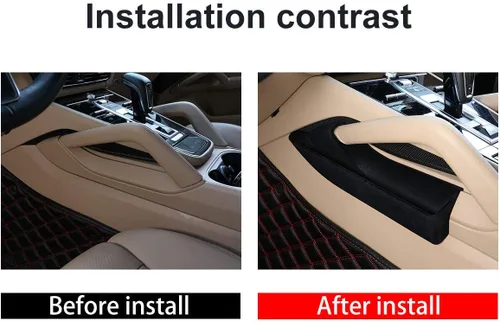 Miniatura 3 de YIWANG Car Center Consoles Side Storage Box Phone Tray Accesorios para Porsche Cayenne 2018 2019 2020