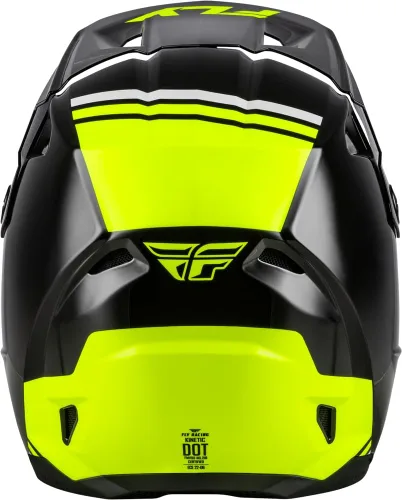 Miniatura 2 de Fly Racing Kinetic Verdict Casco - Casco protector para moto de tierra, MTB, BMX y motocicletas Negro/Hi-Vis/Gris