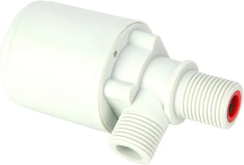 Miniatura 6 de Válvula de bola flotante Control automático de nivel de agua compacto interior de cierre de entrada para tanque de agua Torre de plástico G1 2 en 1