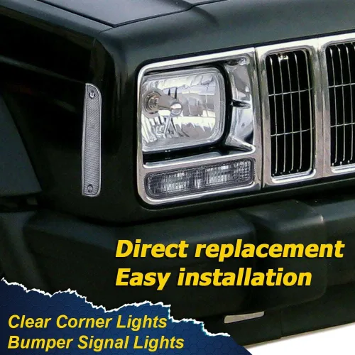 Miniatura 2 de G-PLUS Luces de esquina y luces de señal de parachoques compatibles con Jeep Cherokee XJ 1997-2001, 4 piezas