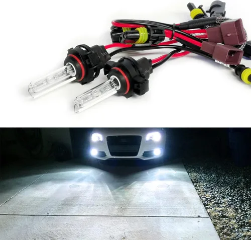 Miniatura 9 de Bombillas HID de xenón H1 AC de 35 W superbrillantes, lámpara de repuesto para faros delanteros, 10000 K, azul profundo, paquete de 2