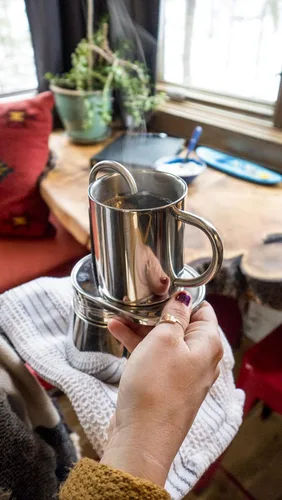 Miniatura 8 de GSI Outdoors, MiniEspresso Set Superior Backcountry Cookware desde 1985, 1 taza