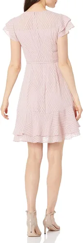 Miniatura 2 de Karl Lagerfeld Paris Women's Geo Georgette Ruffle Dress
