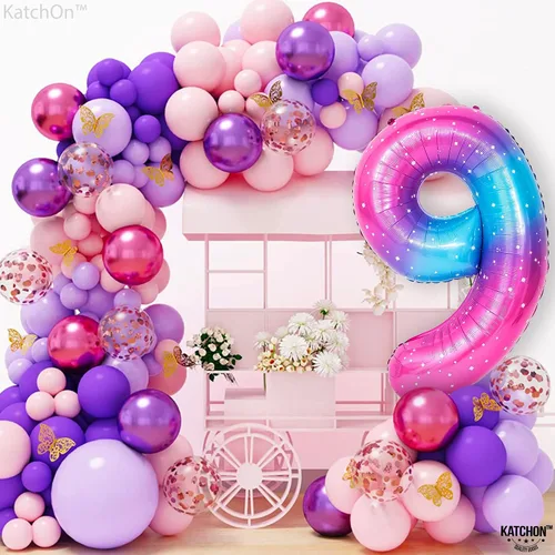 Miniatura 810 de KatchOn, Globo grande azul número 2 de 40 pulgadas Decoraciones de cumpleaños de Baby Shark para niño de 2 años Globo azul número 2 Globo