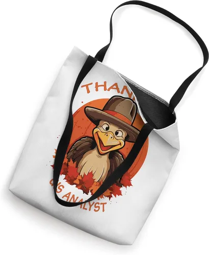 Miniatura 2 de GIS Analyst Funny Thanksgiving Turkey & Fall Tote Bag