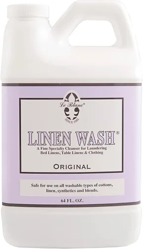 Le Blanc® Original Linen Wash® - Limpiador de lavandería de lujo para ropa de cama y mesa, 64 onzas (paquete de 6)
