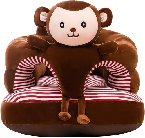 Miniatura 11 de Asiento de apoyo para bebé, lindo sofá para bebé para sentarse, cómodos asientos de felpa para bebés