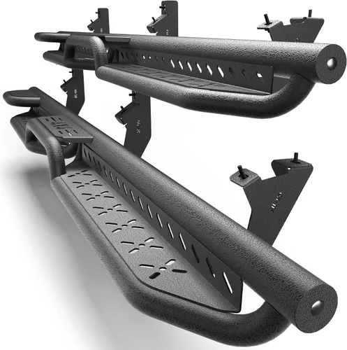 Miniatura 35 de Estribos para Wrangler JK 2007-2018, pasos de trabajo de acero resistente Heavy-Duty Work Steps, 550-LB Capacity, Easy Cab & Bed Access, Jobsite