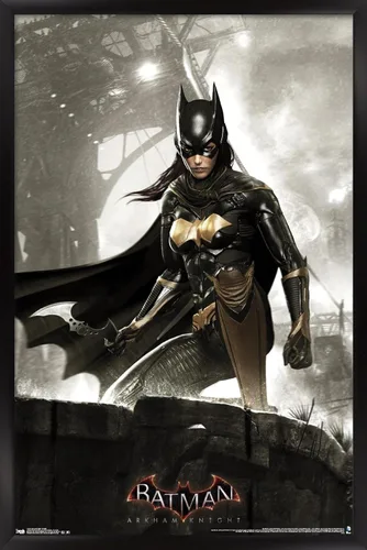 Miniatura 7 de Trends International DC Comics Video Game-Arkham Knight-Batgirl - Póster de pared, 14.72 x 22.37 pulgadas, versión enmarcada de madera de granero