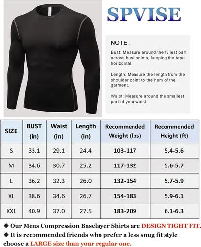 Miniatura 7 de Men's Compression Shirts Long Sleeve, Active Workout Running T-Shirt Top Cool Dry Lightweight Sports Base-Layer 3 Pack