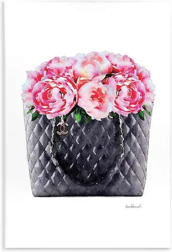 Miniatura 10 de Stupell Industries Fashioner Perfume Flower Blue Watercolor, Design by Artist Amanda Greenwood - Arte de pared, 10 x 15 pulgadas, placa de madera