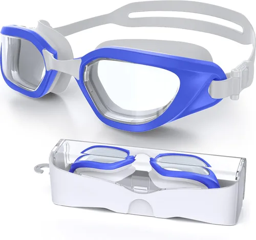 Miniatura 8 de Gafas de Natación, Gafas de Natación Unisex para Adultos Anti Niebla Anti UV Sin Fugas Visión Amplia para Hombres Mujeres Jóvenes