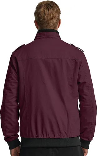 Miniatura 4 de Wantdo Chamarra rompevientos para hombre con cuello de algodón para hombre.