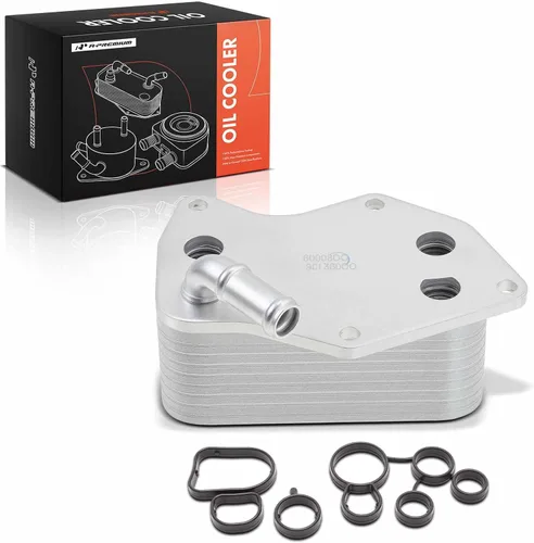 A-Premium - Enfriador de aceite de motor compatible con Volkswagen Golf Jetta Passat Rabbit, 2006, 2007, 2008, 2009, 2010, 2011, 2012, 2013, 2014,