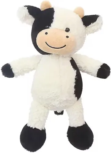 YUKOUQIAN Vaca de Peluche Animal de Peluche Linda Muñeca de Peluche Suave Juguetes de 9.8" Regalo para Niñas Niños Cumpleaños Navidad Día del Niño