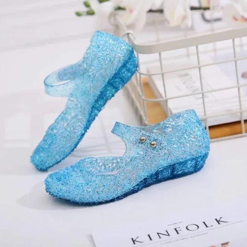 Miniatura 8 de Amtidy - Zapatos bajos tipo princesa inspirados en disfraces de Frozen, Elsa y reina de nieve, para niñas, sandalias para cumpleaños