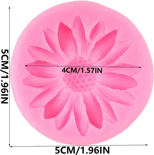Miniatura 2 de Molde de silicona para crisantemo, moldes de fondant de girasol para decoración de pasteles de flores, decoración de cupcakes, caramelo de (Style L)