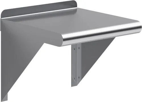 Miniatura 19 de AmGood Estante de pared de acero inoxidable de 24 pulgadas de largo x 8 pulgadas de profundidad Certificado NSF Estantería de metal