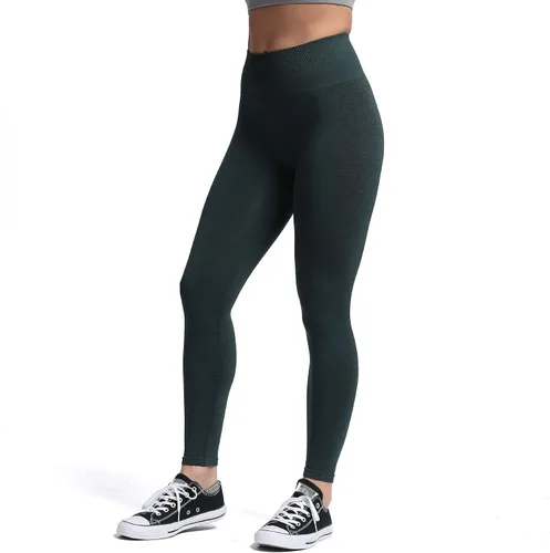 Miniatura 3 de Aoxjox Leggings sin costuras para mujer, control de abdomen, entrenamiento, gimnasio, fitness, deporte, pantalones de yoga activos