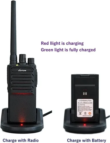 Miniatura 4 de Walkie Talkies Voice Scrambler con auricular para adultos al aire libre CS senderismo, caza, viajes, radios de 2 vías de larga distancia por LUITON