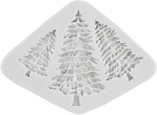 Miniatura 6 de Sijiangmold Molde de silicona para pastel de árbol de Navidad para decoración de pasteles de Navidad, decoración de cupcakes, caramelo de chocolate