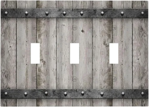 Miniatura 11 de Mid Century Morden Boho - Placa de pared para interruptor de luz dúplex de 1 banda, placa frontal decorativa eléctrica para receptáculo para baño