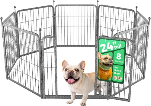 Miniatura 12 de FXW Aster - Corralito para perros diseñado para patio, 32 pulgadas, 16 paneles